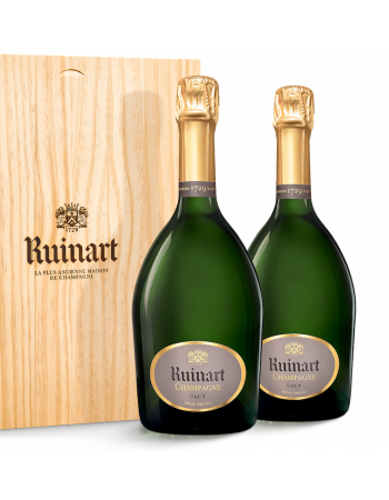 Ruinart CAISSE BOIS DUO "R" Brut - 2 x 75 cl 2