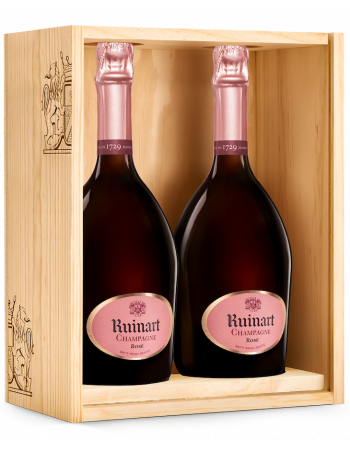 Ruinart CAISSE BOIS DUO Rosé - 2 x 75 cl