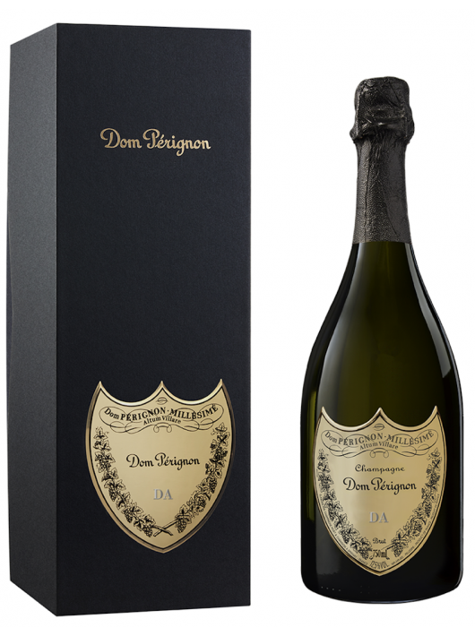 Dom Pérignon 2015 Giftbox & Personalised bottle with engraving on metal shield - 75 cl