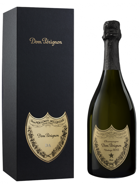 Dom Pérignon 2015 Personalisierte Giftbox mit Gravur auf Metallschild - 75 cl
