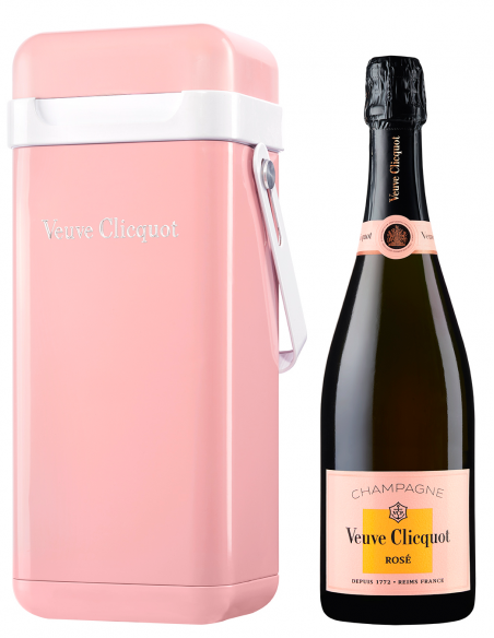 Veuve Clicquot Metal Cooler Giftbox rosé - 75 cl