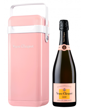 Veuve Clicquot Metal Cooler Giftbox rosé - 75 cl
