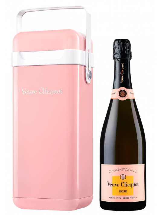 Veuve Clicquot Metal Cooler Giftbox rosé - 75 cl