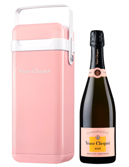 Veuve Clicquot Metal Cooler Giftbox rosé - 75 cl