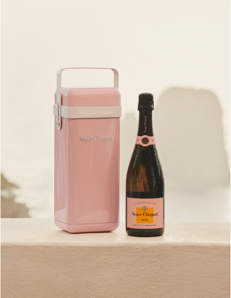 Veuve Clicquot Metal Cooler Giftbox rosé - 75 cl