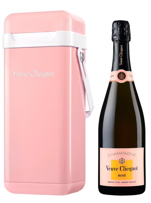 Veuve Clicquot DUO SET METAL COOLER GIFTBOX ROSÉ & BRUT - 2 X 75 CL