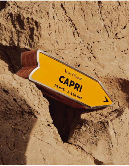 Veuve Clicquot Personalised "ARROW" Metal Giftbox Yellow Label Brut - 75 cl