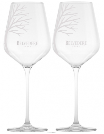 Belvedere Vodka 2 Spritz Glasses