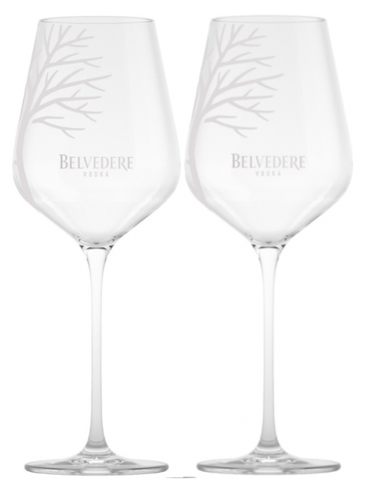Belvedere Vodka Set 2 verres Spritz & 1 bouteille Pure - 40% - 70 cl