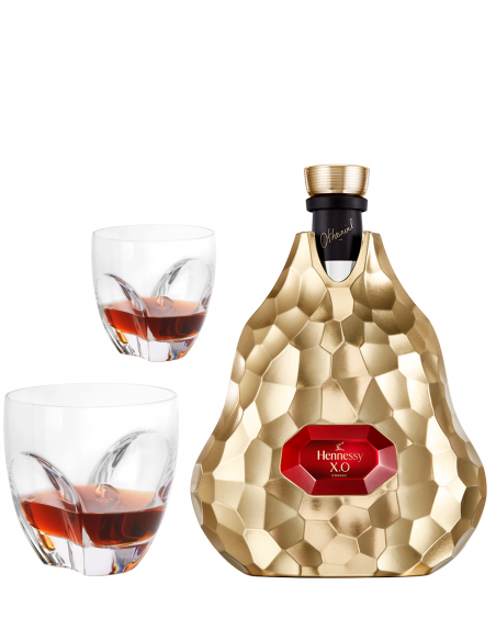 Cognac Hennessy Set 2 glasses + X.O x Jean Michel Othoniel - 70 CL