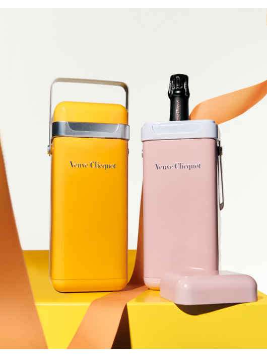 Veuve Clicquot DUO SET METAL COOLER GIFTBOX ROSÉ & BRUT - 2 X 75 CL
