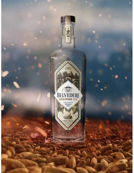 Belvedere Vodka Set 2 glasses & Heritage 176 - 40% - 70 CL