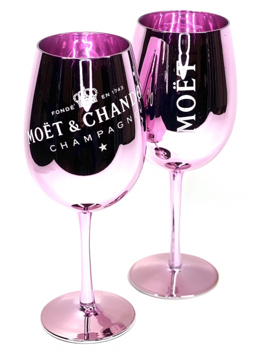 Moët & Chandon SET 2 VERRES céramiques rose + 1 ICE IMPÉRIAL ROSÉ - 75 CL