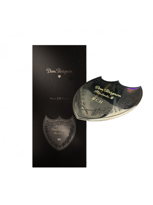 Dom Pérignon P2 Vintage 2006 Giftbox & Personalised bottle with engraving on metal shield - 75 cl