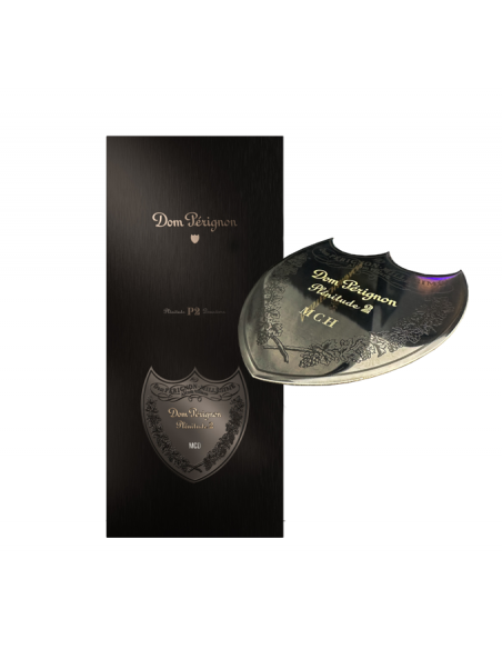 Dom Pérignon P2 Vintage 2006 Giftbox & personalisierte Flasche mit Gravur auf Metallschild - 75 cl