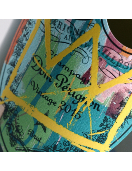 Dom Pérignon Vintage 2015 Special Edition – Tribute to Jean-Michel Basquiat – YELLOW - 75 cl