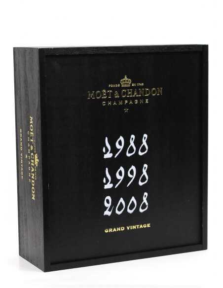 Moët & Chandon 3 X FLASCHEN VINTAGE 1988, 1998 & 2008 - 3 x 75 cl
