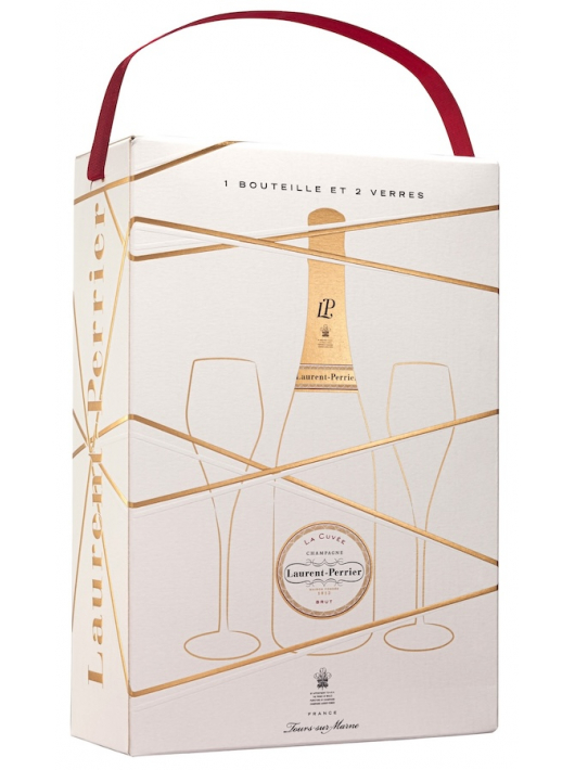 Laurent-Perrier La Cuvée & 2 Verres, Limited Edition Giftbox - 75 cl