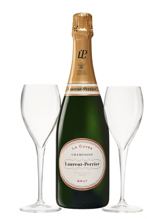 Laurent-Perrier La Cuvée & 2 Glasses, Limited Edition Giftbox - 75 cl