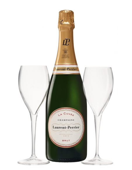 Laurent-Perrier La Cuvée & 2 Gläser, Limited Edition Giftbox - 75 cl