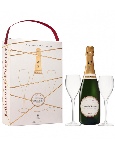 Laurent-Perrier La Cuvée & 2 Verres, Limited Edition Giftbox - 75 cl
