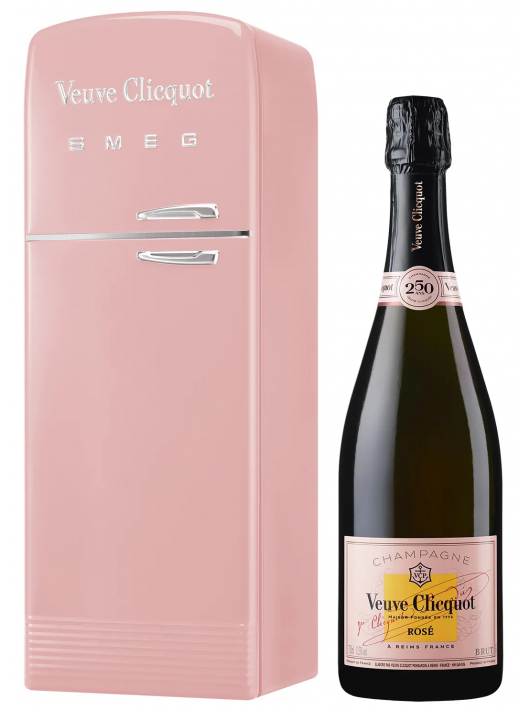Veuve Clicquot Metal Giftbox SMEG rosé - 75 cl