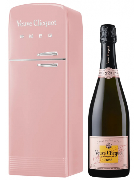 Veuve Clicquot Metal Giftbox SMEG rosé - 75 cl