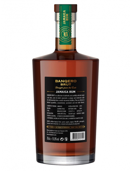 SWISS RUM BANQERO BRUT JAMAICA - 52.6% - 70 CL
