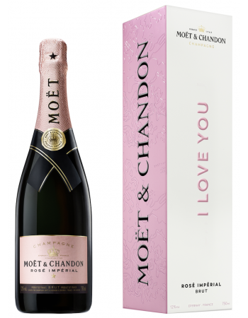 Moët & Chandon Set "I LOVE YOU" Rosé & Brut - 2 x 75 CL 2