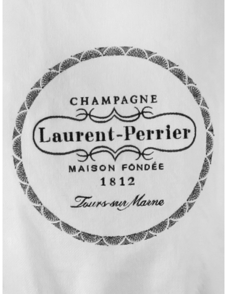 Laurent-Perrier White Caviste Apron with Embroidered Laurent-Perrier Logo