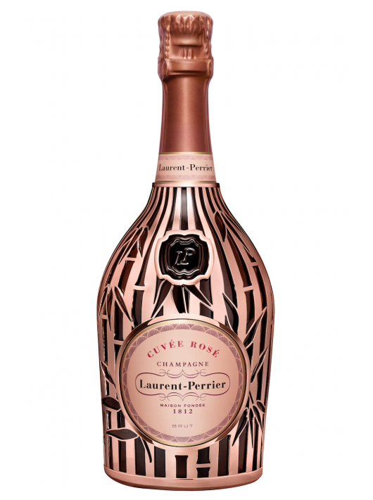 Laurent-Perrier Set 1 Gold Candle & Cuvée rosé "BAMBOU" - 75 cl