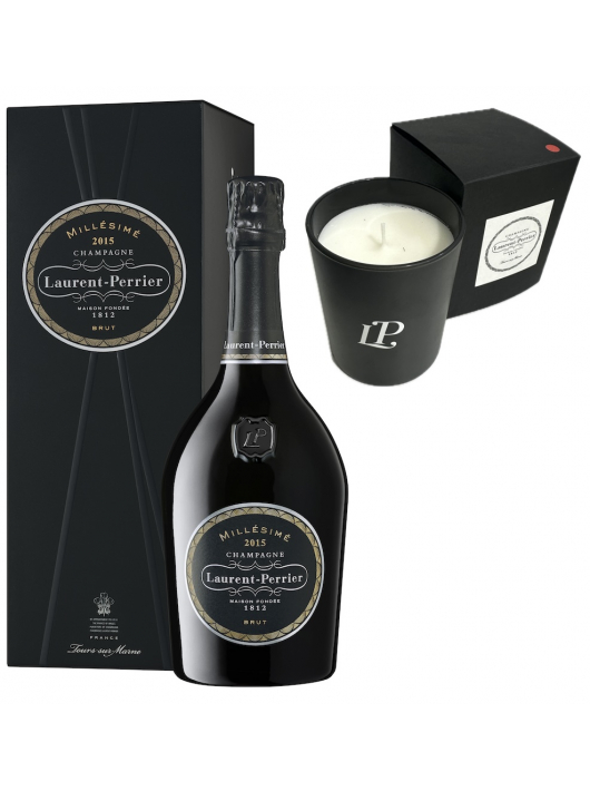 Laurent-Perrier Set 1 Kerze Schwärz & Vintage 2015 Brut - 75 cl
