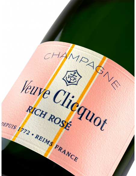 Veuve Clicquot Set 2 Glasses & Rich rosé ice - 75 cl