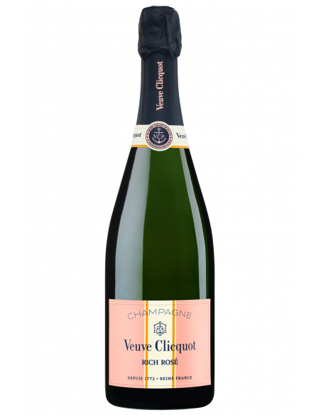 Veuve Clicquot Set 2 Glasses & Rich rosé ice - 75 cl