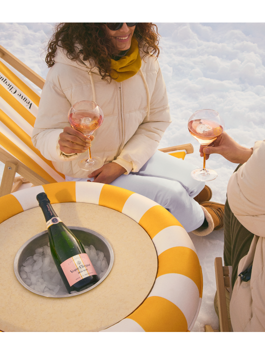 Veuve Clicquot Set 2 Glasses & Rich rosé ice - 75 cl