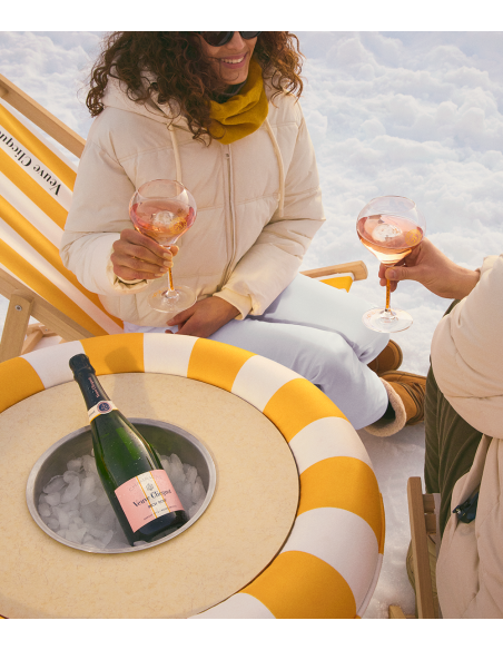 Veuve Clicquot Set 2 Glasses & Rich rosé ice - 75 cl