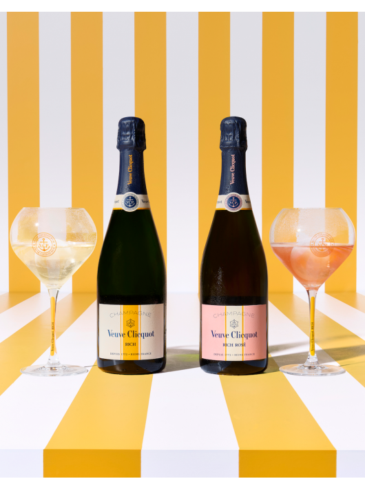 Veuve Clicquot Set 2 TRITAN Glasses Rich rosé & Brut ice - 2 x 75 cl