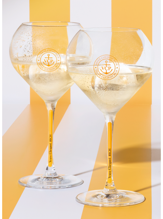 Veuve Clicquot Set 2 TRITAN Glasses Rich rosé & Brut ice - 2 x 75 cl