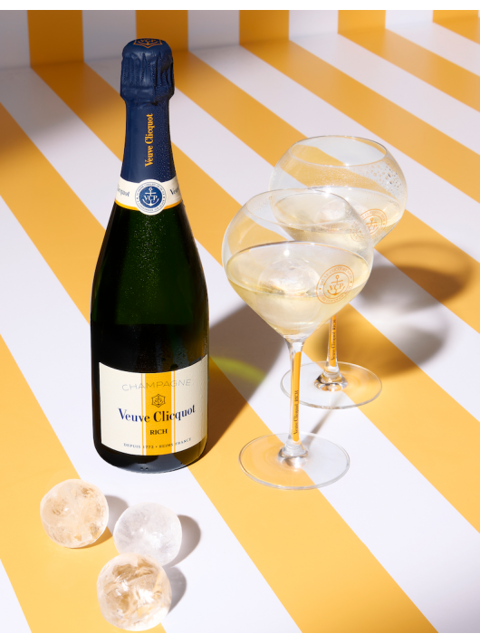 Veuve Clicquot Set 2 Glasses & Rich brut ice - 75 cl
