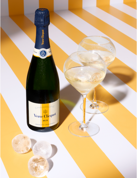 Veuve Clicquot Set 2 Glasses & Rich brut ice - 75 cl