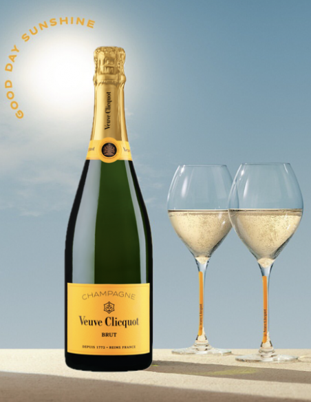 Veuve Clicquot Set 2 Verres & 1 Carte Jaune Brut - 75 cl