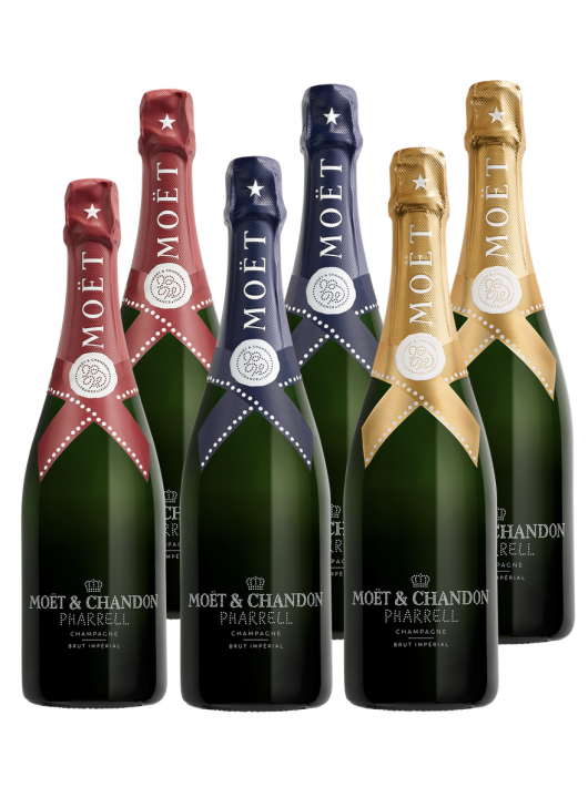Moët & Chandon X PHARRELL WILLIAMS 6 GIFTBOX - 6 x 75 cl
