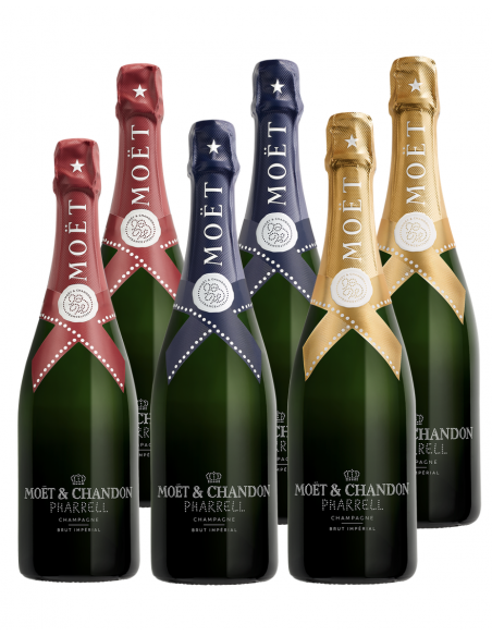 Moët & Chandon X PHARRELL WILLIAMS 6 GIFTBOX - 6 x 75 cl