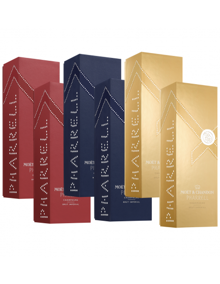 Moët & Chandon X PHARRELL WILLIAMS 6 GIFTBOX - 6 x 75 cl