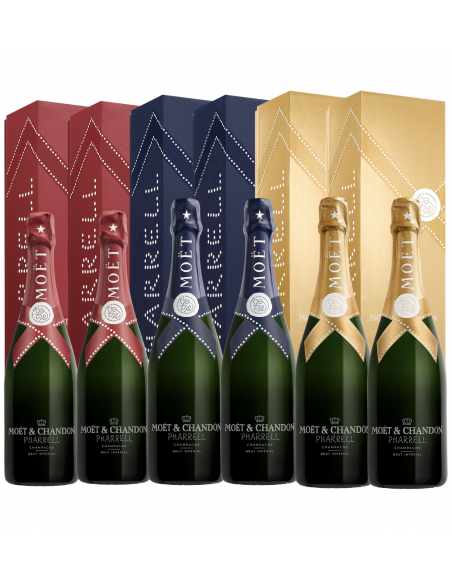 Moët & Chandon X PHARRELL WILLIAMS 6 GIFTBOX - 6 x 75 cl