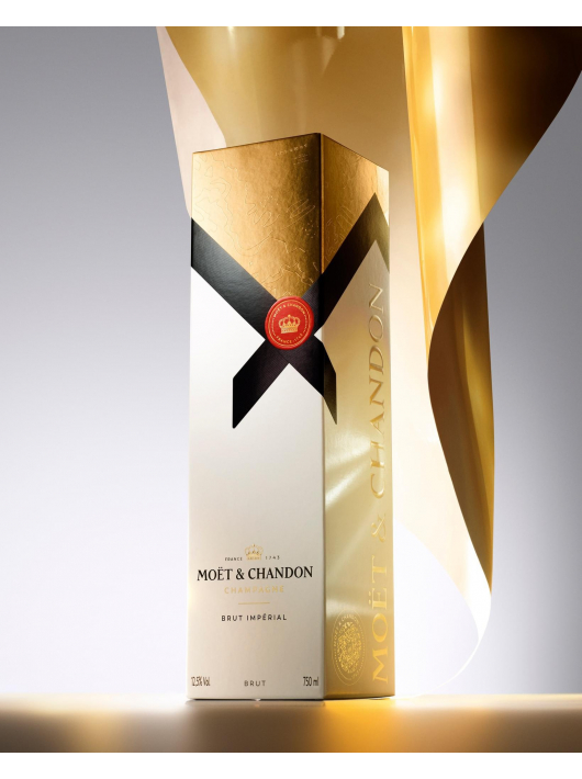 Moët & Chandon Set 2 Glasses & 2 Giftbox brut Impérial - 2 x 75 cl