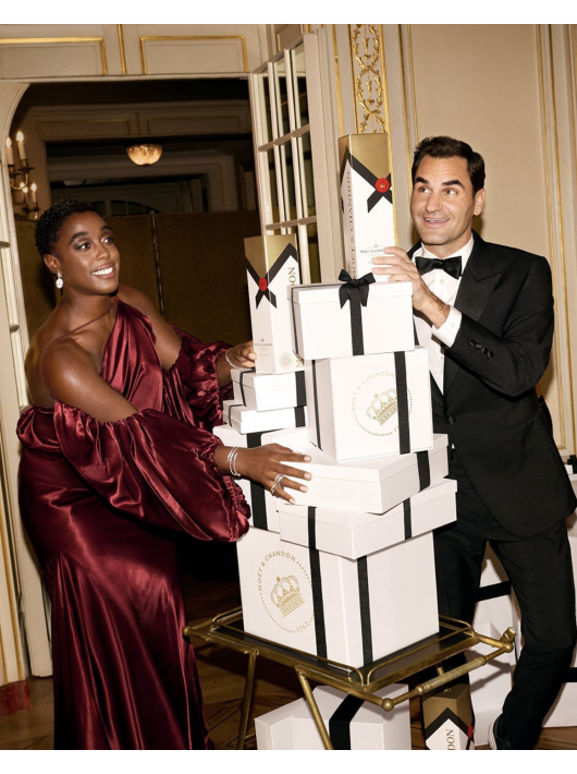 Moët & Chandon Set 2 Verres & 2 Coffrets brut Impérial - 2 x 75 cl