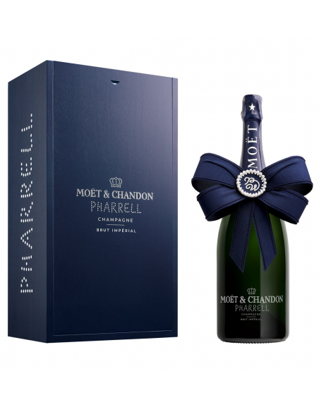 Moët & Chandon X PHARRELL WILLIAMS Magnum Brut Wooden Box - 150 cl