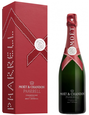 Moët & Chandon X PHARRELL WILLIAMS "DEEP RED" Giftbox Brut Impérial - 75 cl