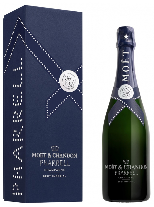 Moët & Chandon X PHARRELL WILLIAMS "MIDNIGHT BLUE" Giftbox Brut Impérial - 75 cl